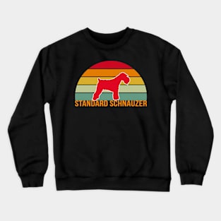 Standard Schnauzer Vintage Silhouette Crewneck Sweatshirt